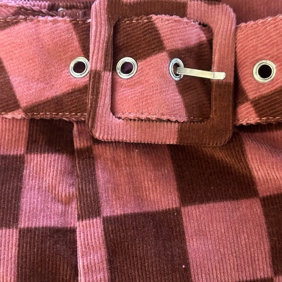 CLUELESS CHER ALICIA SILVERMAN Perfect Corduroy Cute Checkered SKIRT Size 12 - Picture 2 of 9